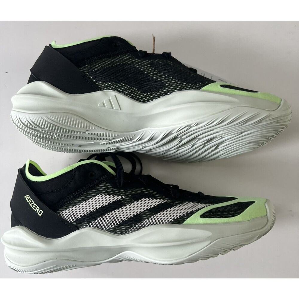 adidas Adizero Men's Size 8 Basketball Shoes Select 2.0 Women 9 Black Lime Green